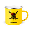 Yellow Enamel Metallic Cup 360ml