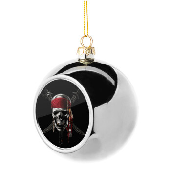 Pirates of the Caribbean, Χριστουγεννιάτικη μπάλα δένδρου Ασημένια 8cm