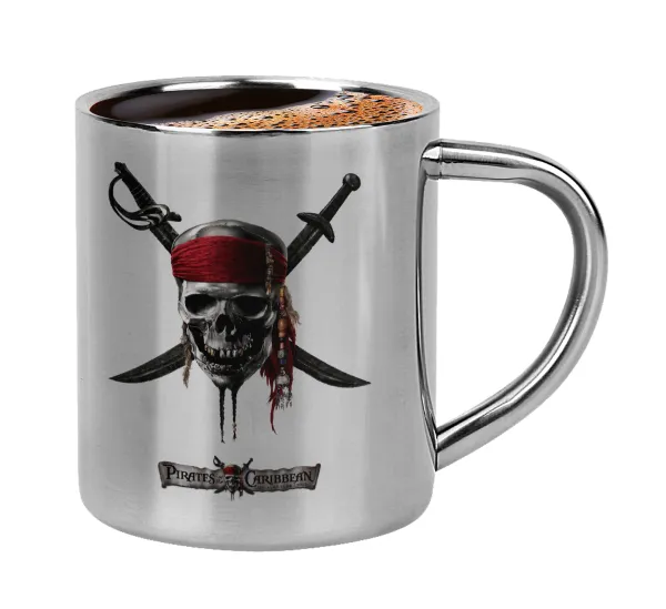 Pirates of the Caribbean — Double-wall metal cup for espresso (220ml)