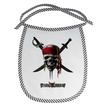 Pirates of the Caribbean, Σαλιάρα μωρού αλέκιαστη με κορδόνι Μαύρη