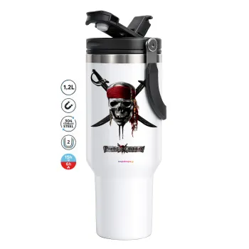 Pirates of the Caribbean, Mega Tumbler με καπάκι, διπλού τοιχώματος (θερμό) 1,2L