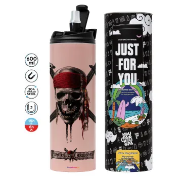 Pirates of the Caribbean, Tumbler stainless steel PINK 600ml