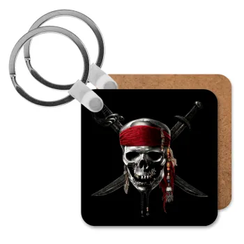 Pirates of the Caribbean, Μπρελόκ Ξύλινο τετράγωνο MDF