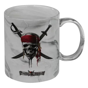 Pirates of the Caribbean, Mug ceramic marble style, 330ml