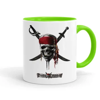 Pirates of the Caribbean, Mug colored light green, ceramic, 330ml