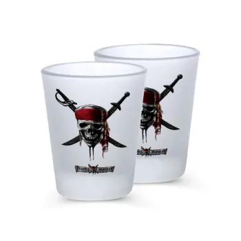 Pirates of the Caribbean, Σφηνοπότηρα γυάλινα 45ml του πάγου (2 τεμάχια)