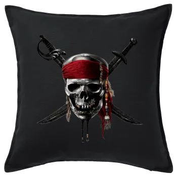 Pirates of the Caribbean, Sofa cushion black 50x50cm includes filling