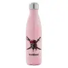 Μεταλλικό παγούρι θερμός Ροζ Ιριδίζον (Stainless steel), διπλού τοιχώματος, 500ml