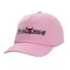 Casual children's baseball cap, 100% Cotton Twill, PINK (COTTON, CHILDREN'S, ONE SIZE)