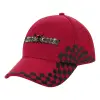 Adult Cap RACING Ultimate Red/Black, (100% COTTON DRILL, ADULT, UNISEX, ONE SIZE ADULT)