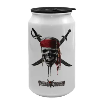 Pirates of the Caribbean, Κούπα ταξιδιού μεταλλική με καπάκι (tin-can) 500ml