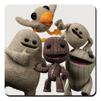 Little big planet, Τετράγωνο μαγνητάκι ξύλινο 9x9cm