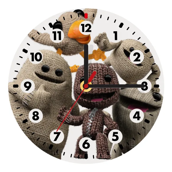 Little big planet — Ρολόι τοίχου ξύλινο (20cm)
