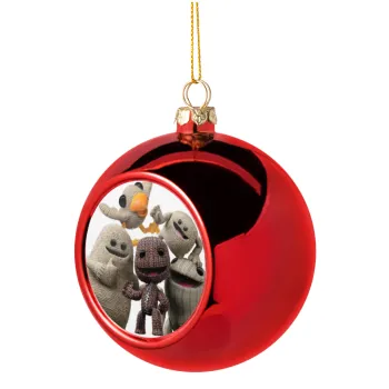 Little big planet, Christmas tree ball Red 8cm