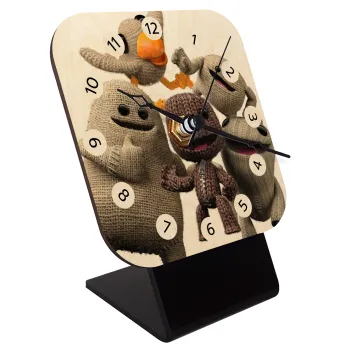 Little big planet, Επιτραπέζιο ρολόι σε φυσικό ξύλο (10cm)