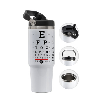 EYE test chart, Θερμός Ανοξείδωτο 30oz με χερούλι