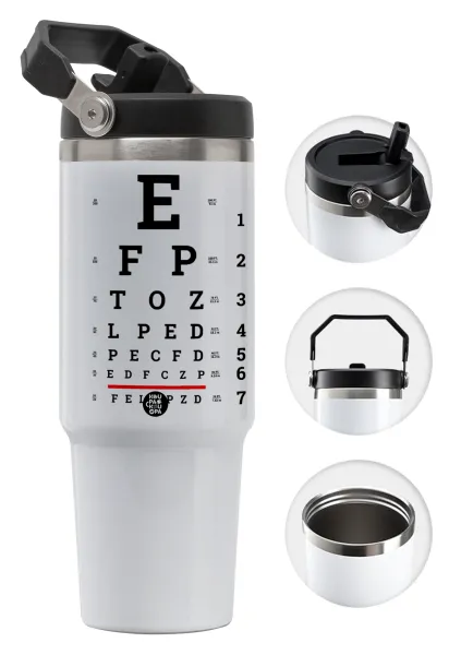 EYE test chart — Θερμός Ανοξείδωτο 30oz με χερούλι
