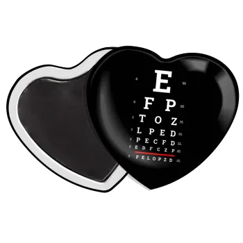 EYE test chart, Μαγνητάκι καρδιά (57x52mm)