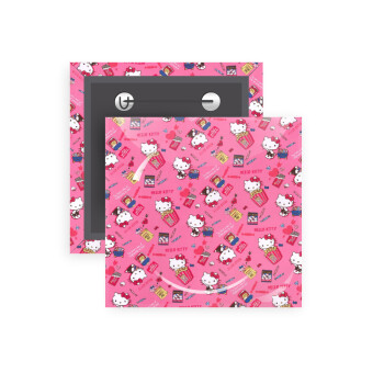 Hello kitty, Κονκάρδα παραμάνα τετράγωνη 5x5cm