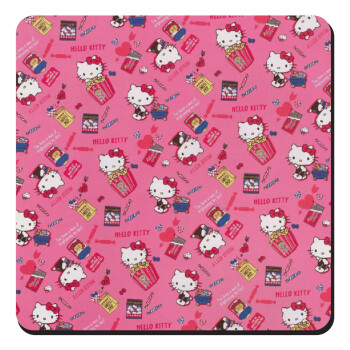 Hello kitty, Τετράγωνο μαγνητάκι ξύλινο 9x9cm