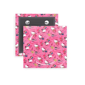 Hello kitty, Κονκάρδα παραμάνα τετράγωνη 5x5cm