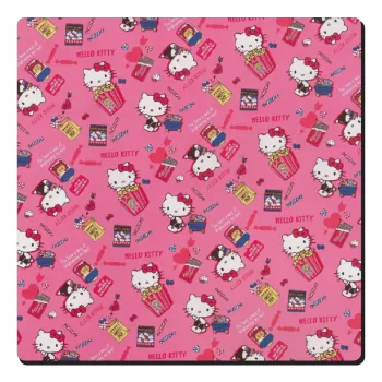 Hello kitty, Τετράγωνο μαγνητάκι ξύλινο 6x6cm