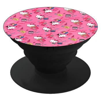 Hello kitty, Phone Holders Stand  Black Hand-held Mobile Phone Holder