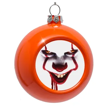 IT Pennywise, Orange Christmas tree ornament bauble 8cm