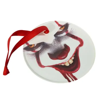 IT Pennywise, Christmas ornament glass 9cm