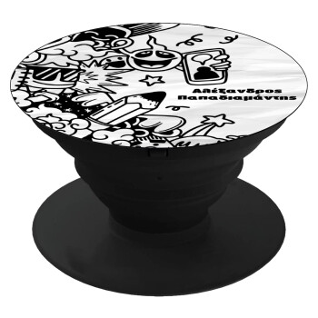 School Doodle, Phone Holders Stand  Μαύρο Βάση Στήριξης Κινητού στο Χέρι