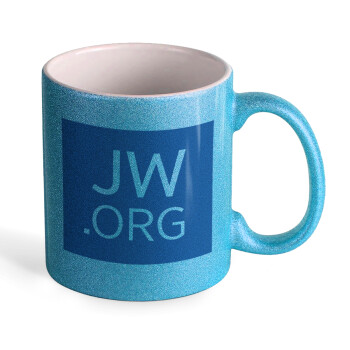 JW.ORG, Κούπα Σιέλ Glitter που γυαλίζει, κεραμική, 330ml