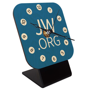 JW.ORG, Επιτραπέζιο ρολόι σε φυσικό ξύλο (10cm)