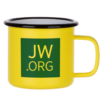JW.ORG, Κούπα Μεταλλική εμαγιέ ΜΑΤ Κίτρινη 360ml