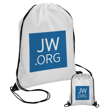 JW.ORG, Τσάντα πουγκί με μαύρα κορδόνια (1 τεμάχιο)
