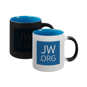 JW.ORG, Κούπα Μαγική εσωτερικό μπλε, κεραμική 330ml που αλλάζει χρώμα με το ζεστό ρόφημα