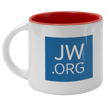 JW.ORG, Κούπα κεραμική 400ml Λευκή/Κόκκινη