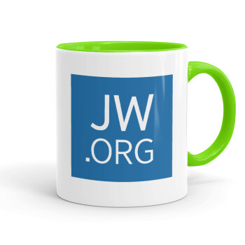 JW.ORG, Mug colored light green, ceramic, 330ml