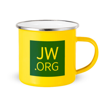 JW.ORG, Yellow Enamel Metallic Cup 360ml