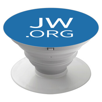 JW.ORG, Phone Holders Stand  White Hand-held Mobile Phone Holder