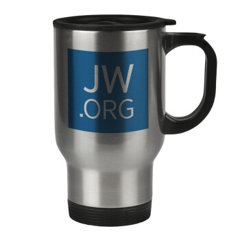 JW.ORG, Stainless steel travel mug with lid, double wall 450ml