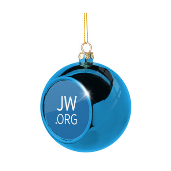 JW.ORG, Χριστουγεννιάτικη μπάλα δένδρου Μπλε 8cm