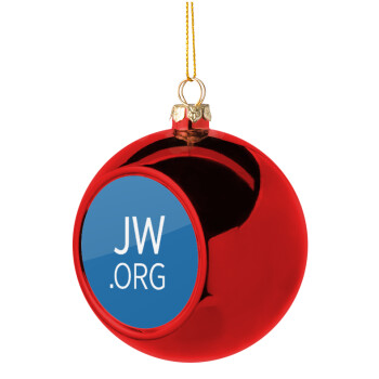 JW.ORG, Χριστουγεννιάτικη μπάλα δένδρου Κόκκινη 8cm