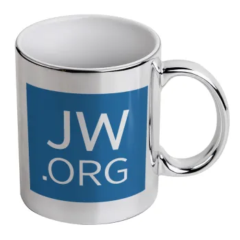 JW.ORG, Κούπα κεραμική, ασημένια καθρέπτης, 330ml