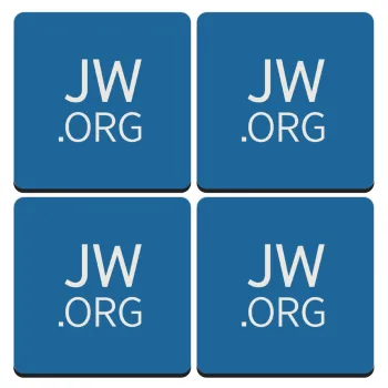 JW.ORG, ΣΕΤ 4 Σουβέρ ξύλινα τετράγωνα (9cm)