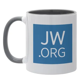 JW.ORG, Mug colored grey, ceramic, 330ml
