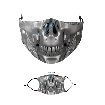 Terminator, Μάσκα υφασμάτινη παιδική πολλαπλών στρώσεων με υποδοχή φίλτρου