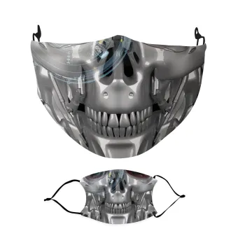 Terminator, Μάσκα υφασμάτινη Ενηλίκων πολλαπλών στρώσεων με υποδοχή φίλτρου