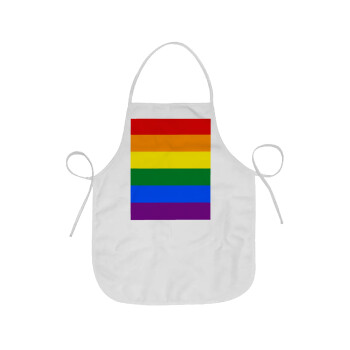 Rainbow flag (LGBT) , Chef Apron Short Full Length Adult (63x75cm)