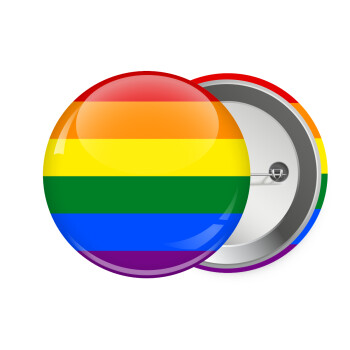 Rainbow flag (LGBT) , Κονκάρδα παραμάνα 7.5cm