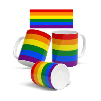 Rainbow flag (LGBT) , Κούπα, κεραμική, 330ml